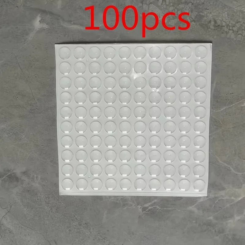 50/100Pcs Soft Silicone Rubber Anti Slip Bumpers Feet Pads Damper Buffer Cabinet Bumpers Silicone Furniture Pads Drawer Door Pad Oasis Select 100PCS
