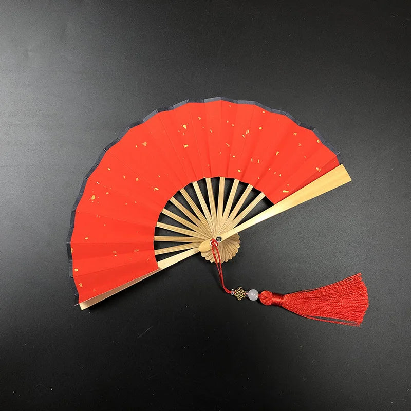 4-6 Inch Mini Folding Fan Portable DIY Painting Children'S Fan Ancient Style Held Dance Fans Party Wedding Summer Fan Accessorie Oasis Select V