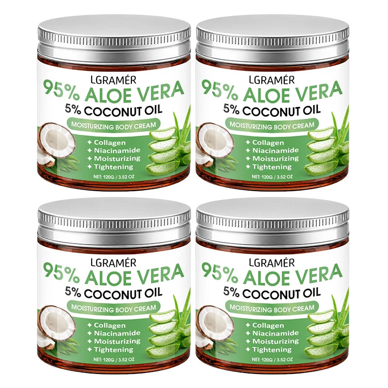 95% Aloe Vera Body Cream – Coconut Oil & Niacinamide | 30g