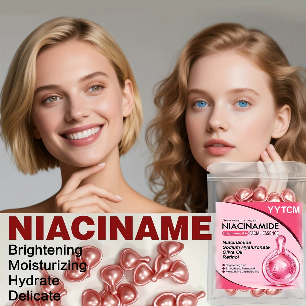 Niacinamide & Retinol Facial Essence Capsules – Brighten & Hydrate Facial Essence Serum Oasis Select
