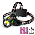 Mikenoon H02 LED Headlamp – Zoomable, Rechargeable & Power Bank