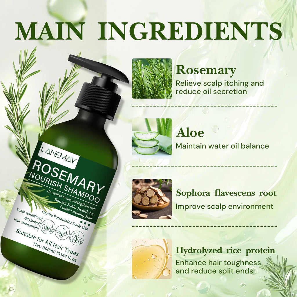 Rosemary Nourish Shampoo – Volume, Oil Control & Repair Nourishing Shampoo Oasis Select