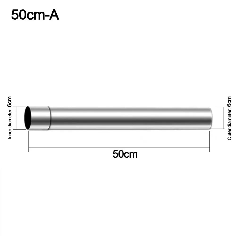 Stainless Steel Flue Extension Pipe 6cm | Camping Chimney Tube