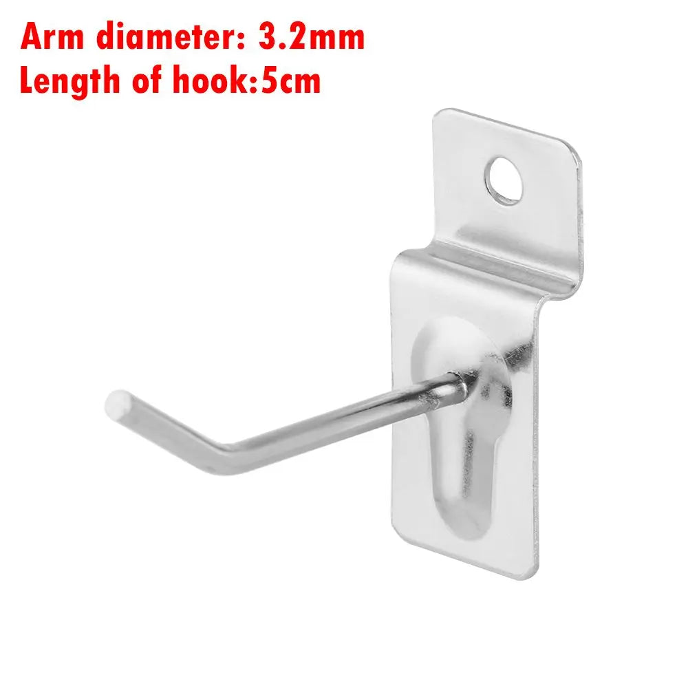 5Pcs Multi-function Storage Hanging Holder Display Hanger Single Pegboard Hook Retail Shop Goods Shelf Oasis Select 5cm