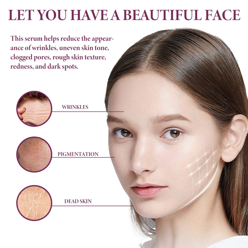 Face Serum Glycolic Acid 10% Toning Solution Fade Fine Lines Firming Improve Facial Dryness Redness Glycolic Acid Repair Essence Oasis Select