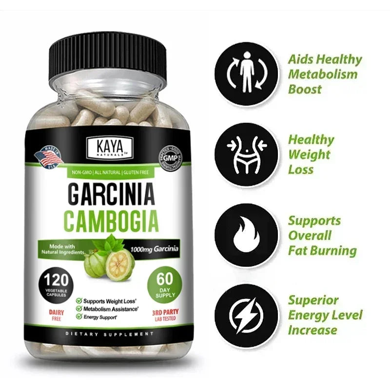 Garcinia Cambogia 1000mg Capsules – Metabolism & Energy Support