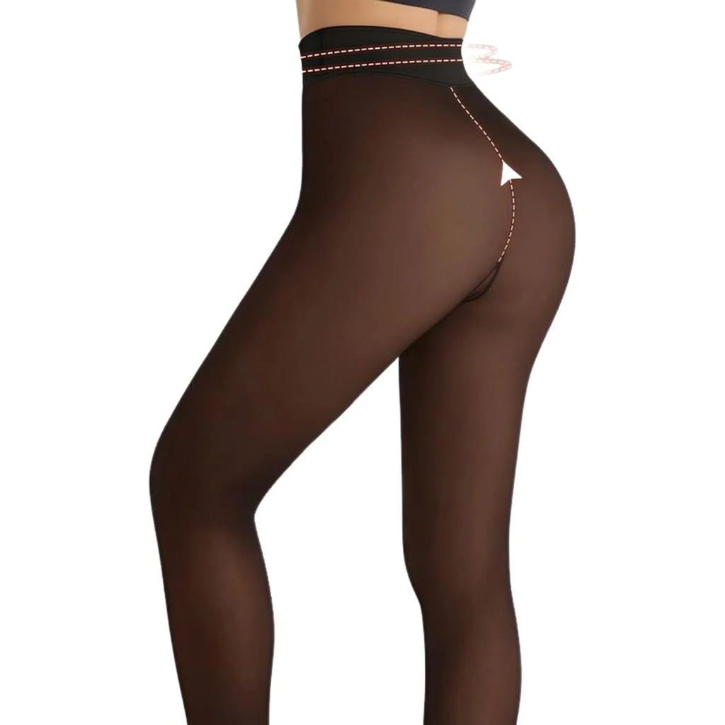 Women's Fleece Lined Thermal Leggings – Warm Winter Tights