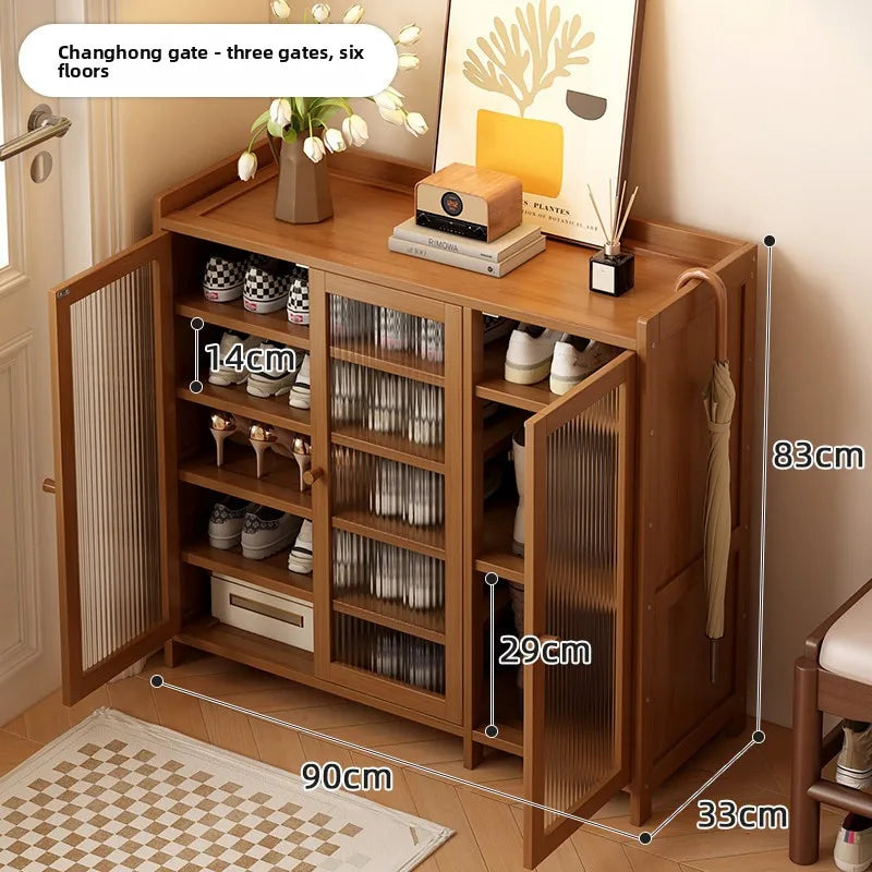 Shoe cabinet entrance household indoor shoe rack multi-layer home storage provincial space dormitory rental house shoe cabinet Oasis Select 3 doors 6th floor 30
