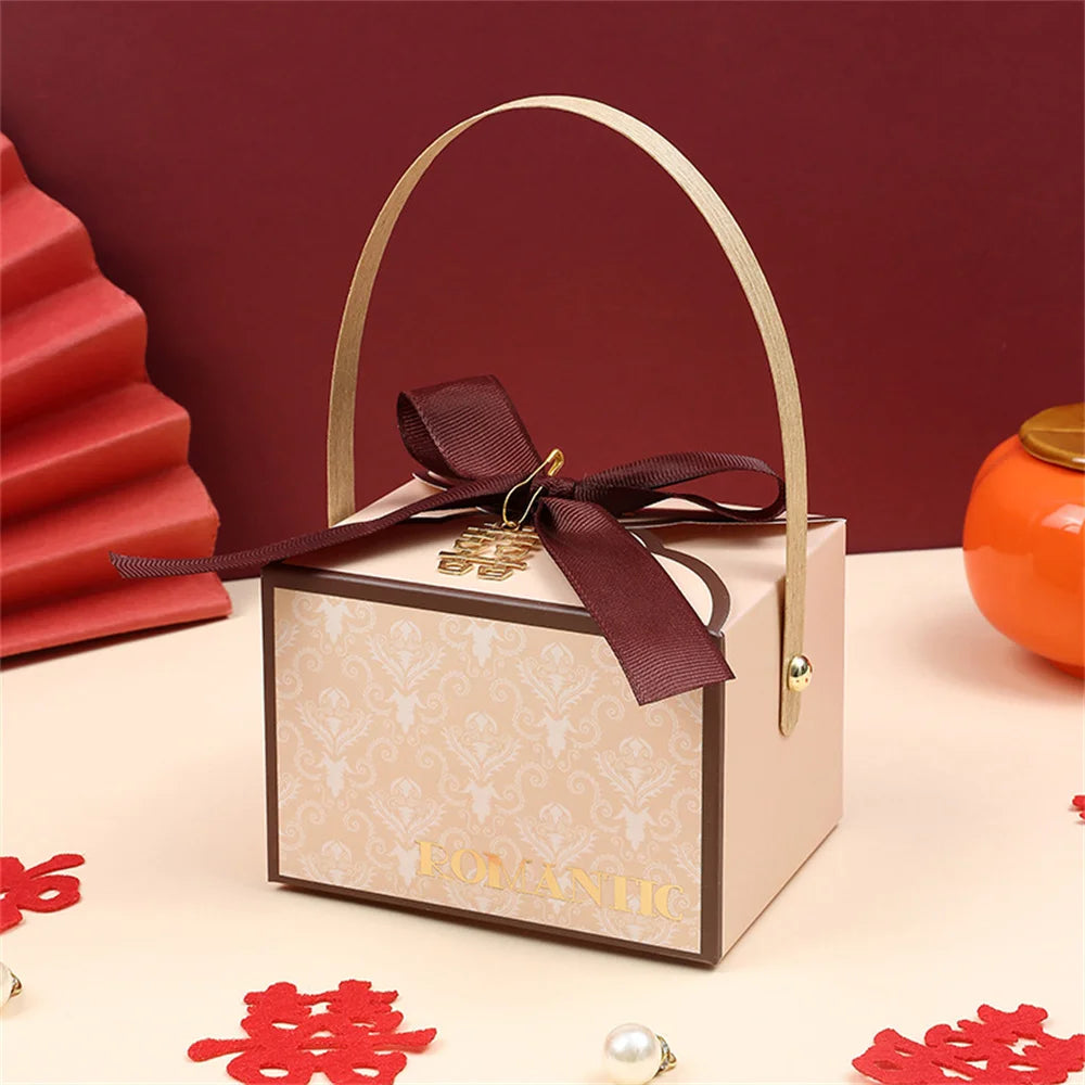 New Candy Box Champagne Gift Bags Birthday Baby Shower Favors Handheld Chocolate Gift Packing Box Decoration for Guests Oasis Select Champagne 3 Other
