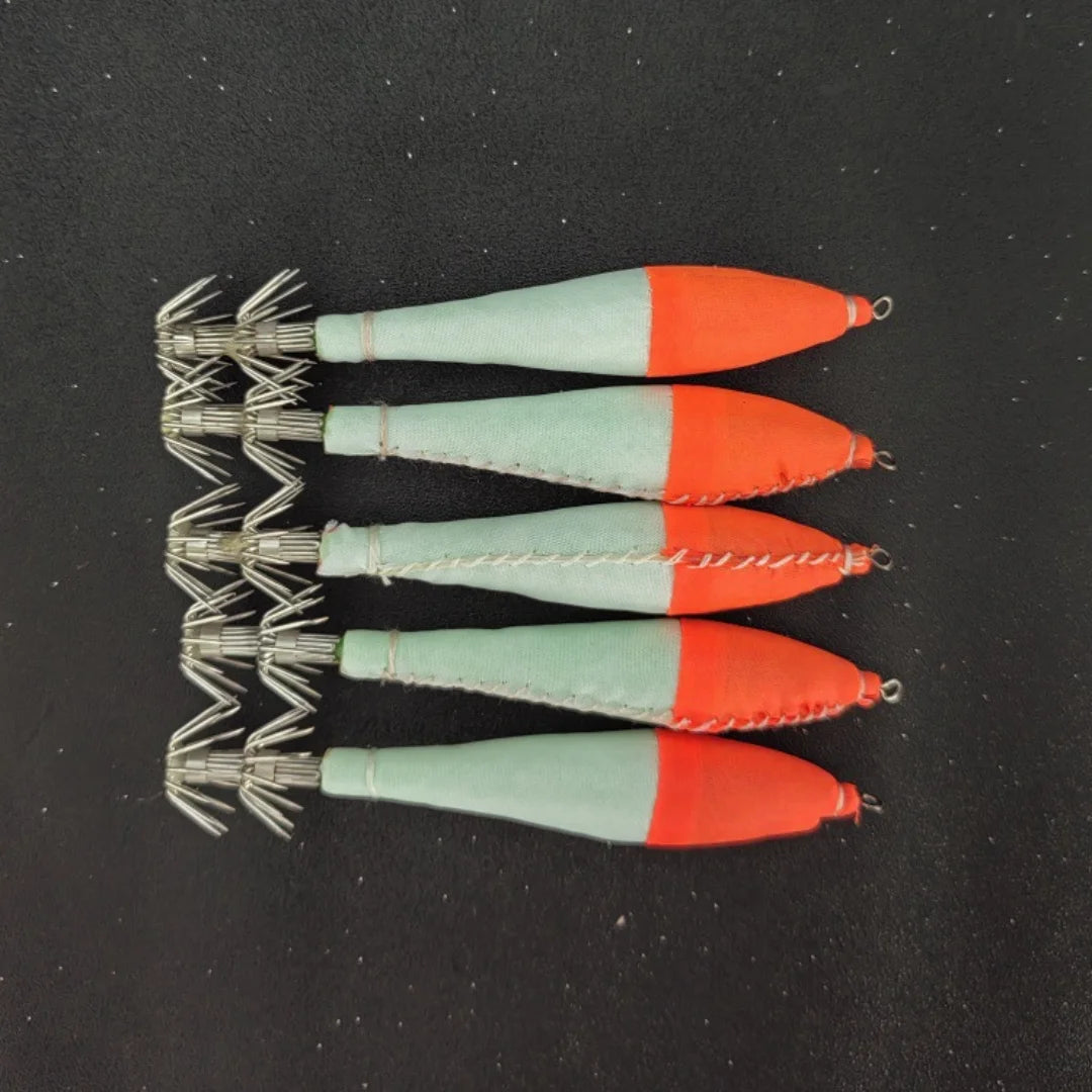 5pcs multi-color strong luminous squid needle 4.0 # octopus hook squid needle lure bait Oasis Select