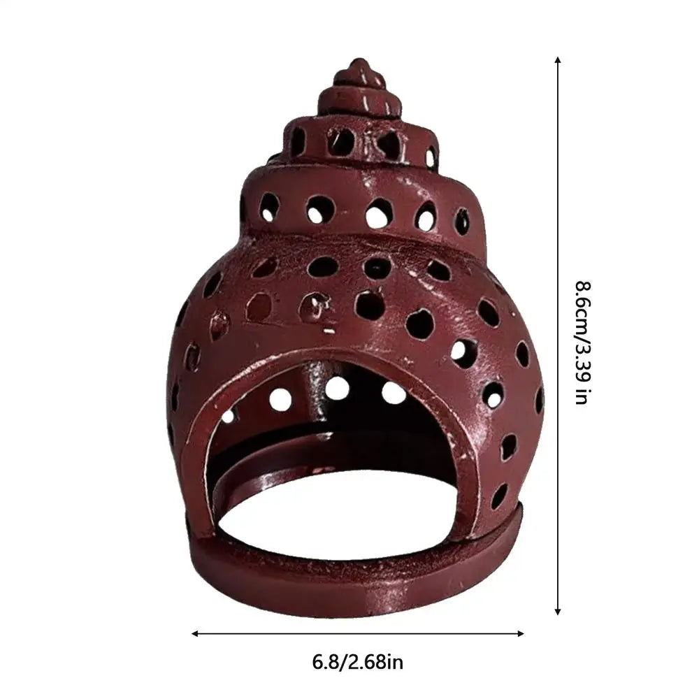 Aquarium Floating Cave Fish Shrimp Hideout Shelter Hammock Feeding Ring Resting Spot for Betta Small Aquatic Pet supplies Oasis Select Brown