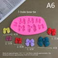 Cute Cartoon Flowers Bow Bee Fondant Silicone Molds DIY Cupcake Fondant Cake Decorating Chocolate Candy Baking Mold Oasis Select A6