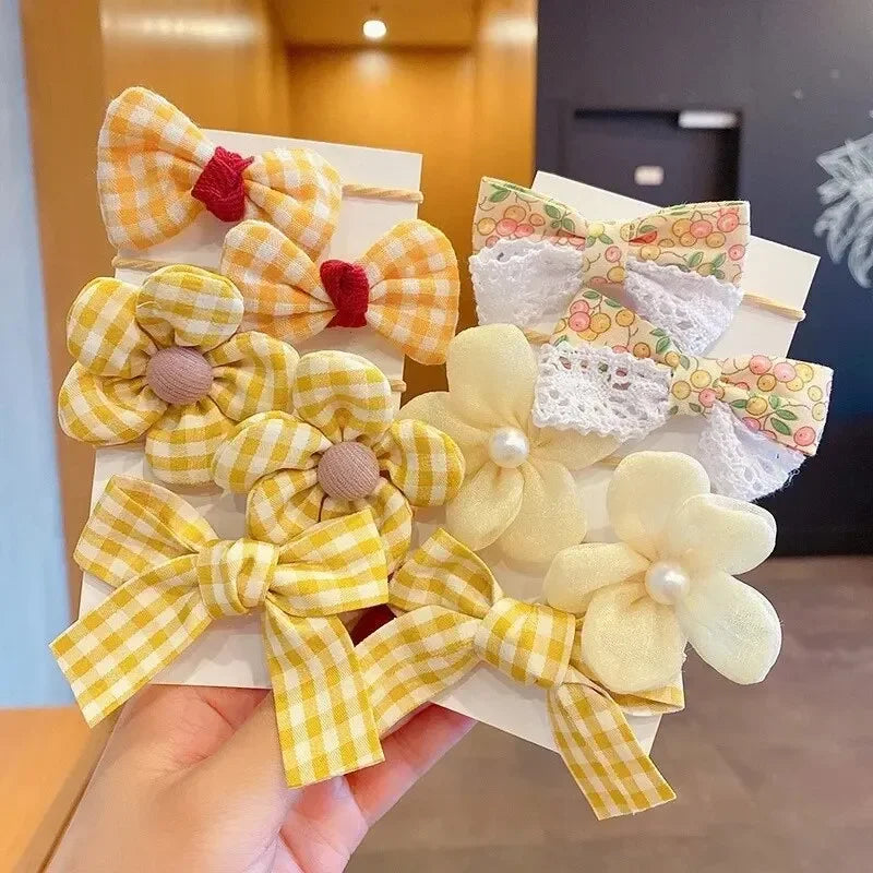 10pcs Aesthetic Hair Scrunchies – Cute Elastic Hair Ties, Soft Fabric Hair Bands, Stylish Headbands for Everyday Wear Oasis Select 10pcs-1