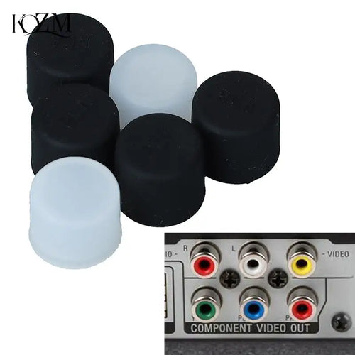 10-Pack Silicone Dust Plugs for TV AV Audio Video Ports Silicone Dust Plugs Oasis Select
