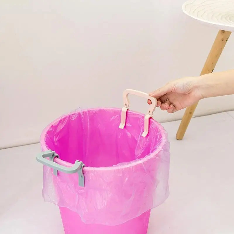 2PCS Garbage Bag Storage Fixing Clip, Household Creative Anti-skid Clip, Buckle Bucket Edge Clip, Card Holder, Rubbish Oasis Select