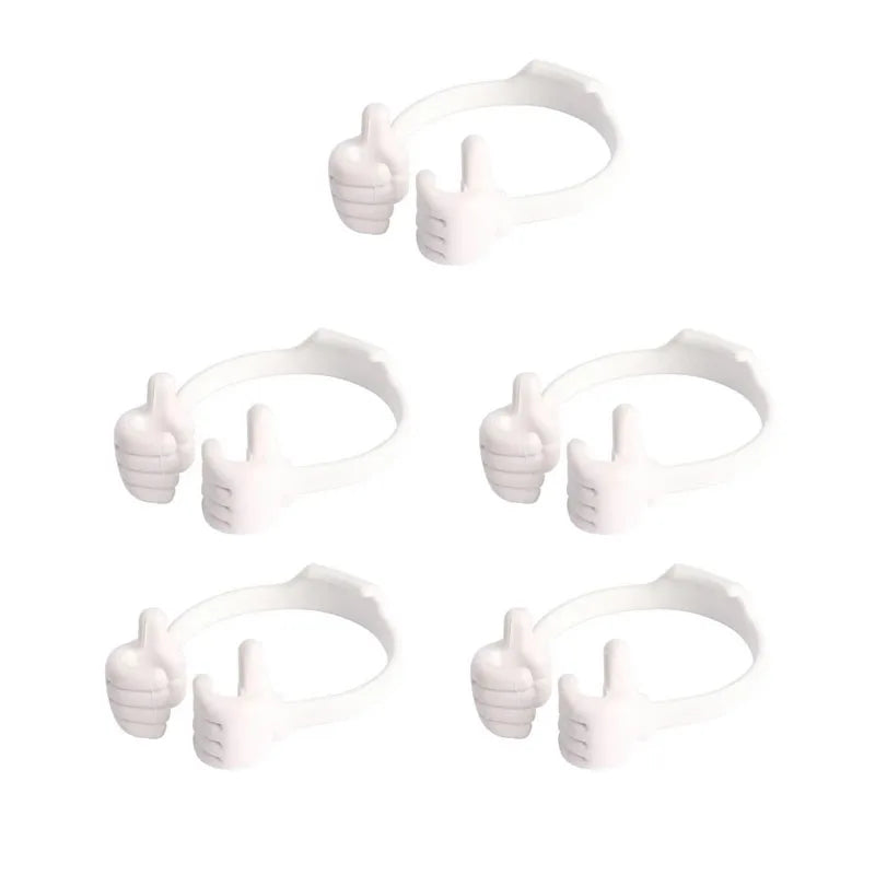 1/3/5pcs Cell Phone Stand Holder Lazy Holder Universal Flexible Bracket Tablet Phone Stand For IPhone 17 Samsung Xiaomi Huawei Oasis Select 5pcs white