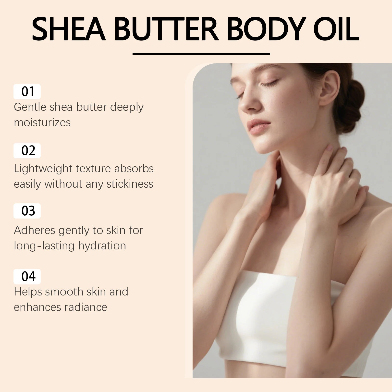 OceAura Shea Butter Body Oil – Fast-Absorbing Dry Skin 100ml Shea Butter Body Oil Oasis Select
