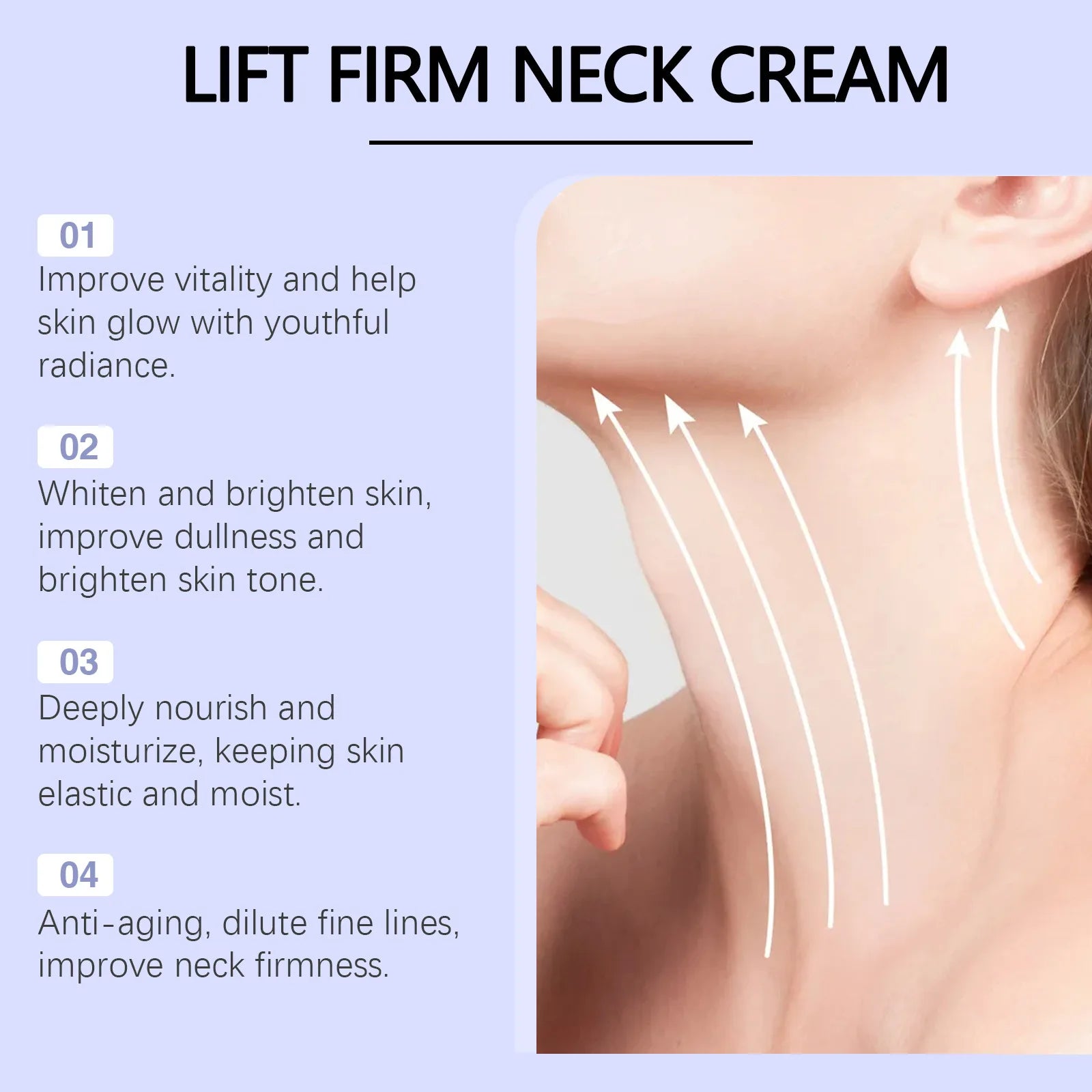 Tighten Lift Neck Cream Firming Reduce Fine Lines Brightening Nourish Smoothing Lasting Moisturize Neck Rejuvenation Care Lotion Oasis Select