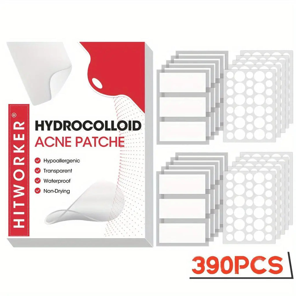 585/390/195 Colloidal Acne Patch - Covering Acne and blemishes, Soothing and Healing Skin, Round and Oversized Spot Stickers Oasis Select 390pcs