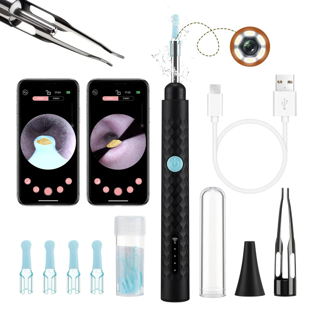 Visual Ear Cleaner with HD Camera & Wi-Fi – Borescope Ear Kit