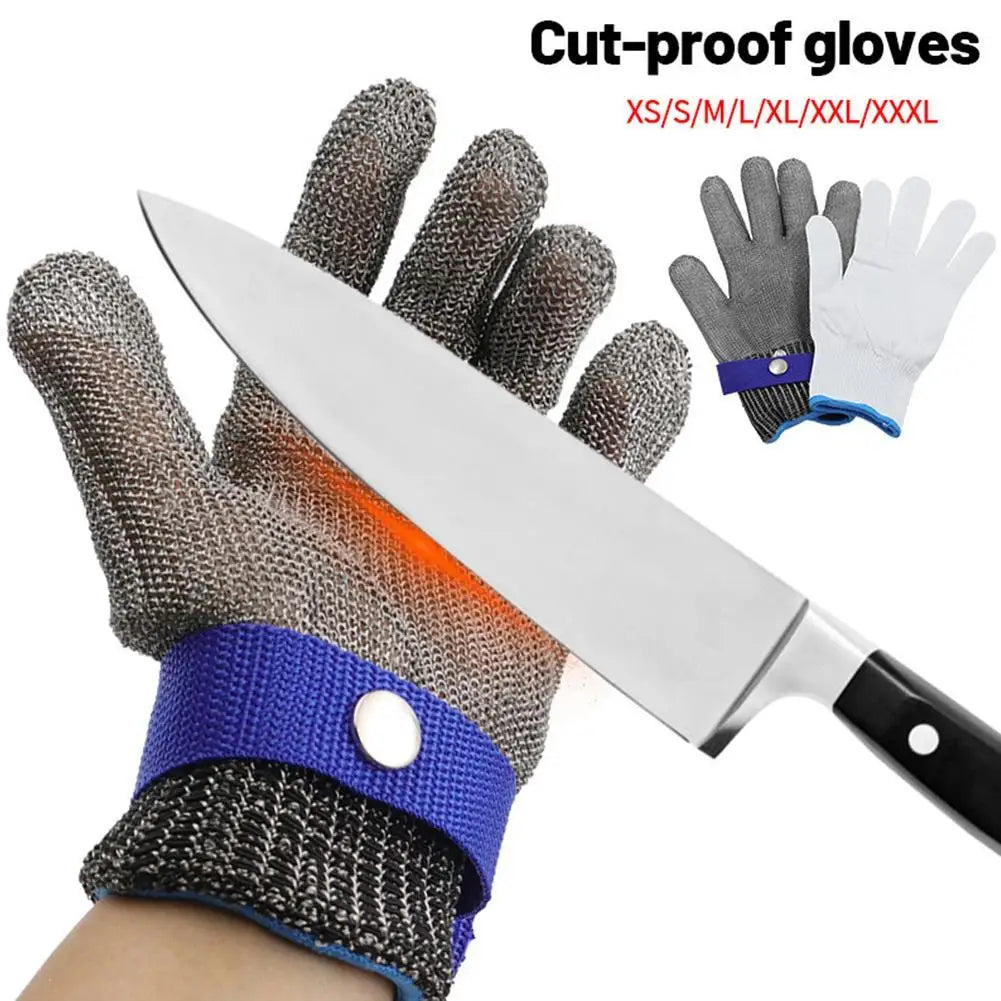 Stainless Steel Gloves Anti-cut Safety Cut Resistant Hand Protective Metal Meat Mesh Glove for Butcher Wire Knife Proof Stab Oasis Select