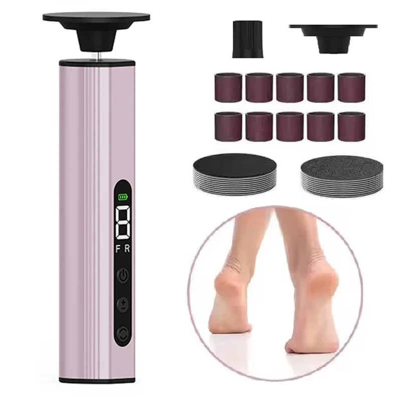Electric Foot File Pedicure Machine – 9-Speed Rechargeable