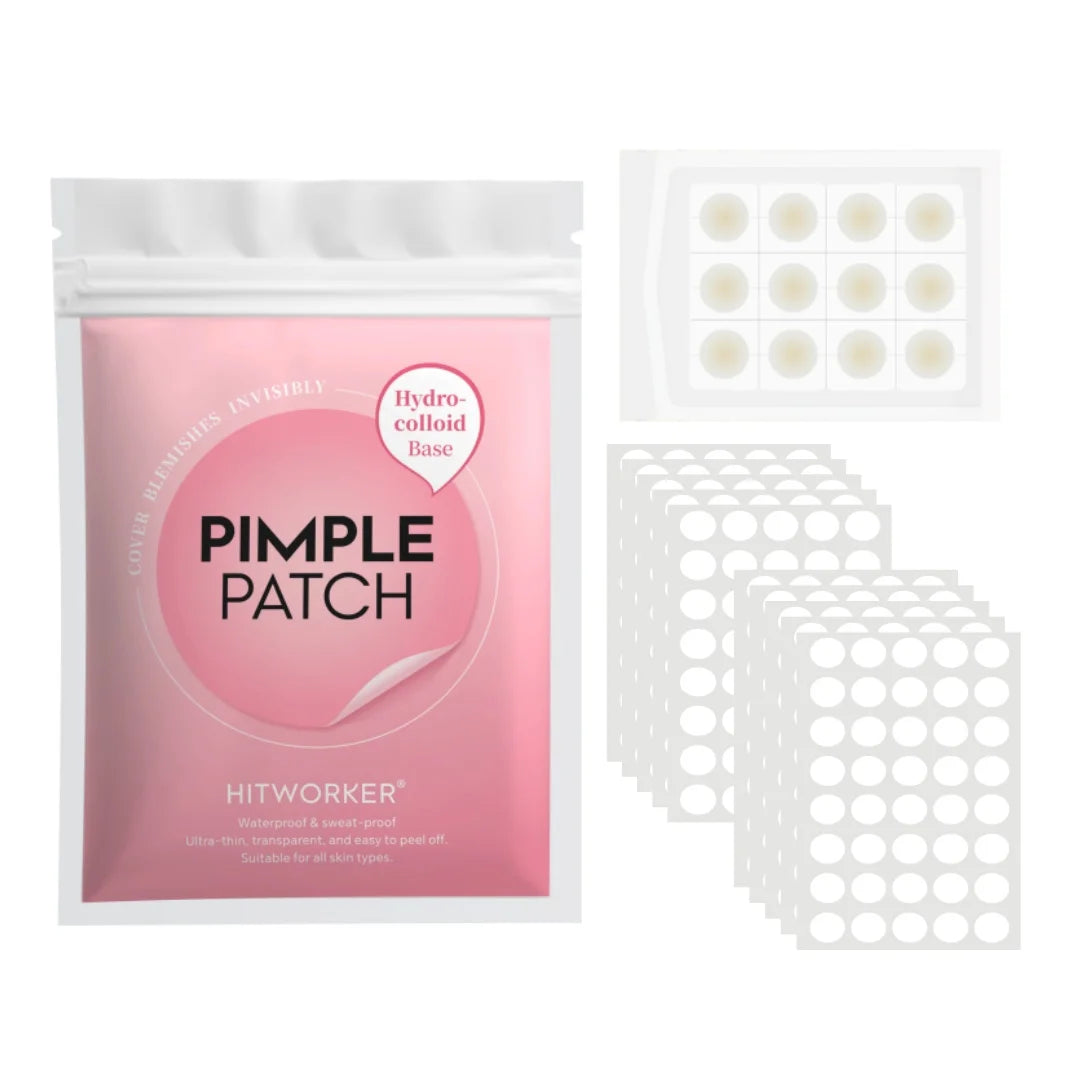 412 /824pieces of HITWORKER tea tree oil acne patch - round transparent design, makeup concealer patch, acne emergency, invisibl Oasis Select 412PCS