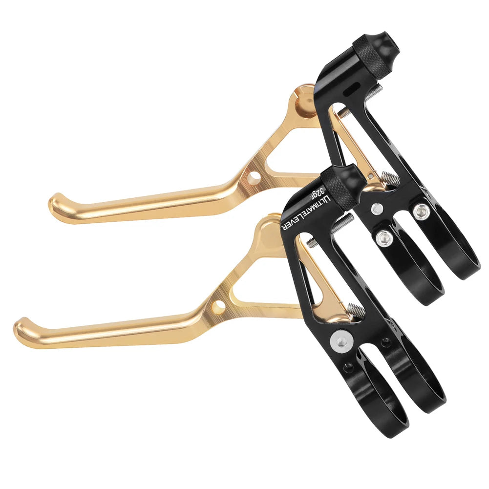 2pcs Bicycle Brake Handle Bike Ultralight Aluminium Alloy Brake Handles For Folding Bike Road Bike Brake Handle Accessories Oasis Select Champagne