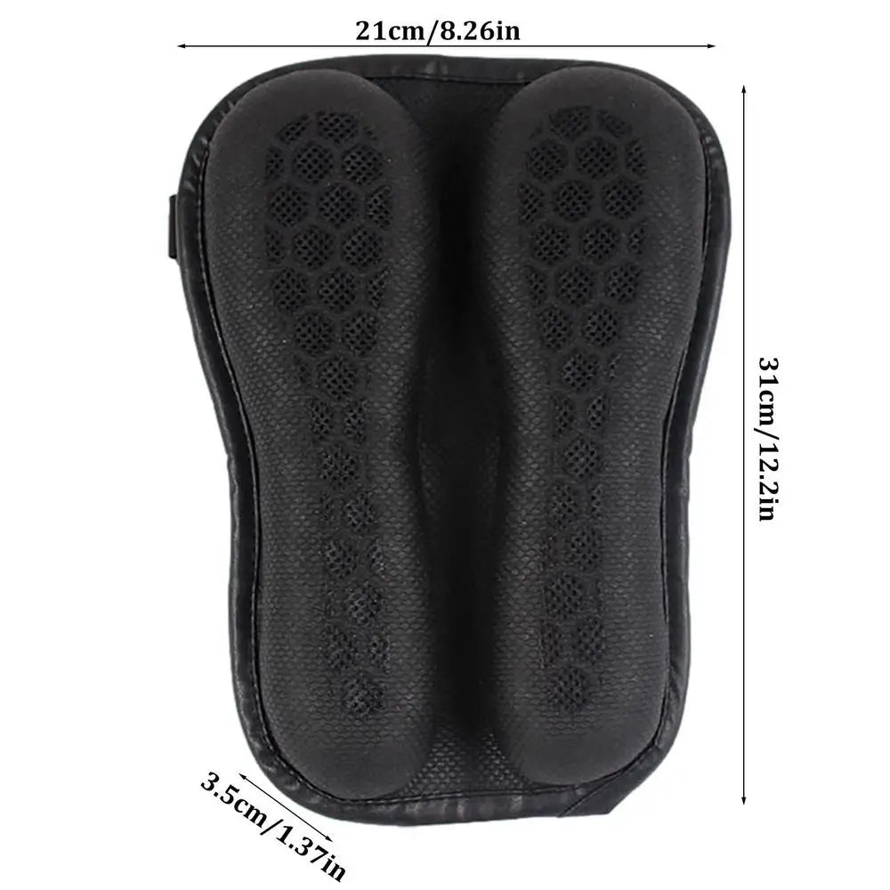 Motorcycle Gel Seat Cushion 3D Honeycomb Structure Shock Breathable Motorcycle Gel Seat Pad Gel Foldable Cushion For Seat Oasis Select Black