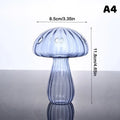 Colourful Glass Mushroom Vase For Plant Display Home Decor Table Centerpiece Hydroponic Aromatherapy Vase Desktop Art Decoration Oasis Select A4