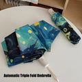 Cartoon Cat Green Folding Umbrella Professional Sun Protection And UV Protection Umbrella Dual use of Rain and Sunny Automatic Oasis Select automatic 8K iron