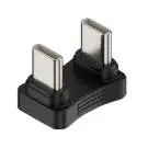 180° USB-C Male to Male Adapter | PD 65W Fast Charging USB-C Adapter Oasis Select Black