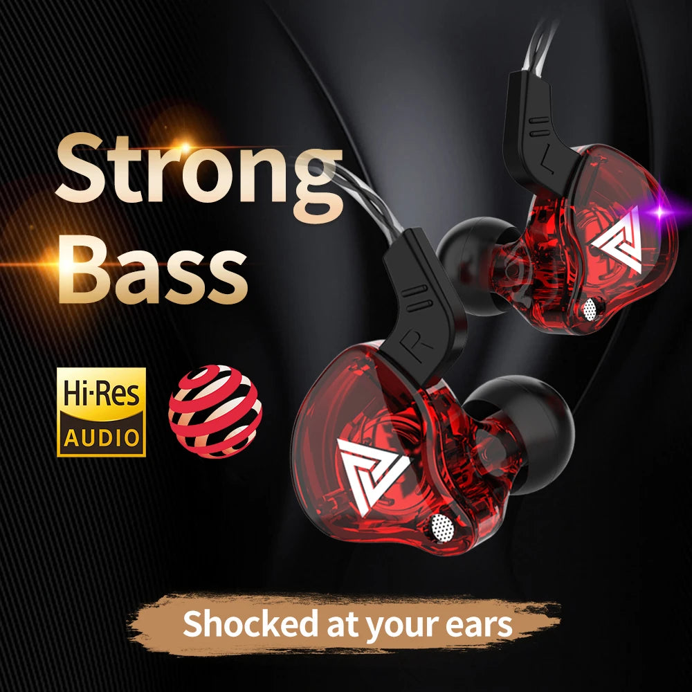 Original QKZ AK6 Copper Driver HiFi Wired Earphone Race Sport Headphone Bass Stereo Headset Music Earbuds 3.5MM In Ear With Mic Oasis Select