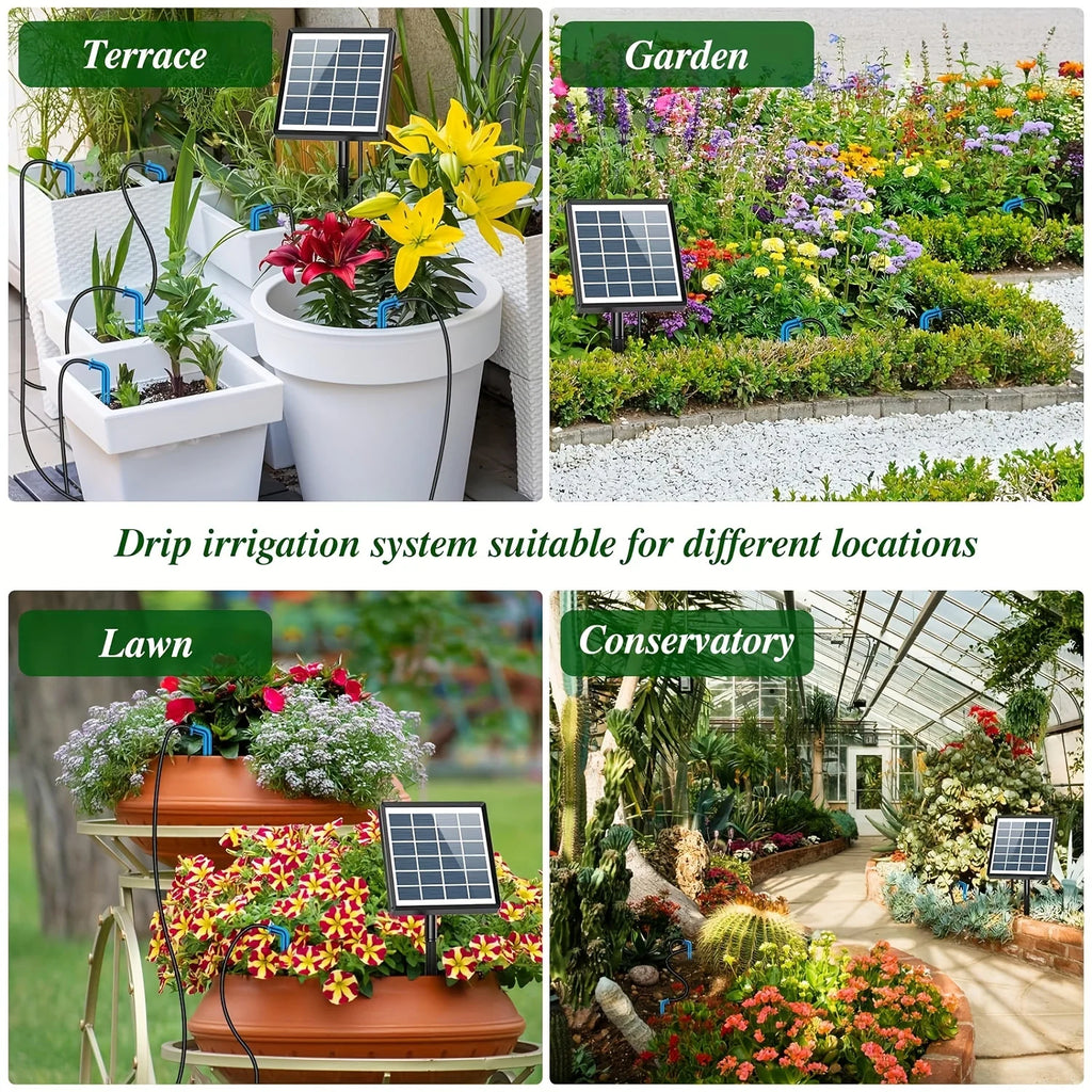 Solar Irrigation System For Garden Houses Drip Irrigation Kit For Potted Plants, Automatic Watering System For Balconies Oasis Select