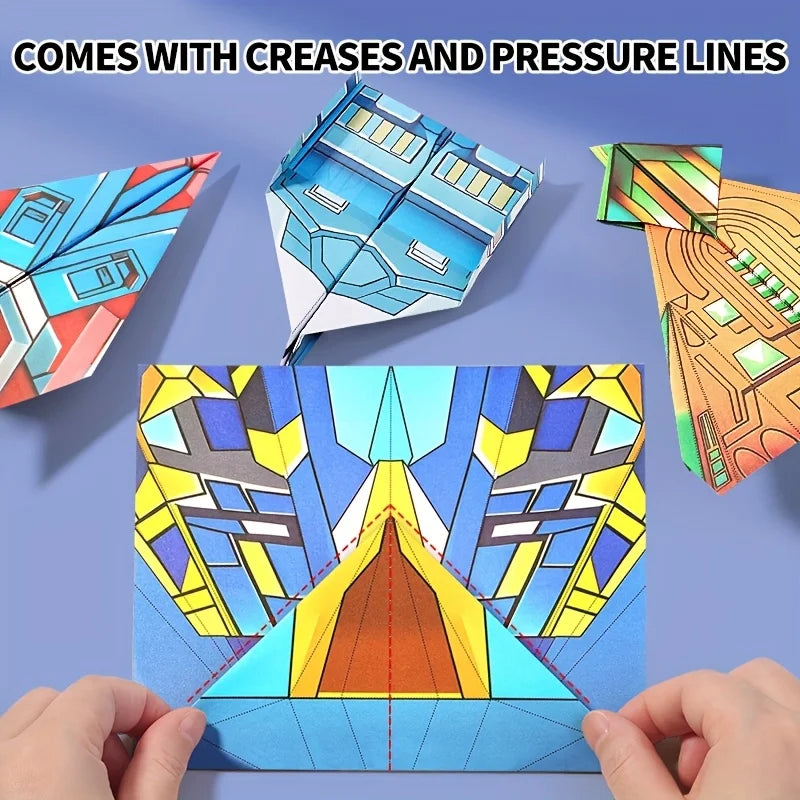 Interactive Paper Airplane Book: Easy Folding Flight Guide, Suitable for Young People and Beginners, with Colored Practice Pages Oasis Select