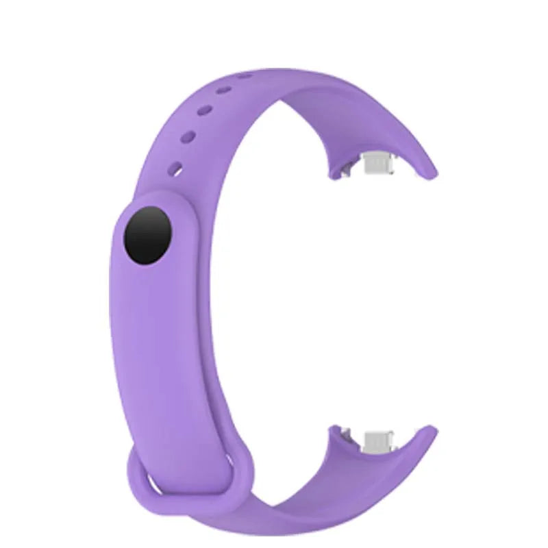 Silicone Sport Strap for Xiaomi Mi Band 9 & 8 – Adjustable Smartwatch Band Oasis Select Purple