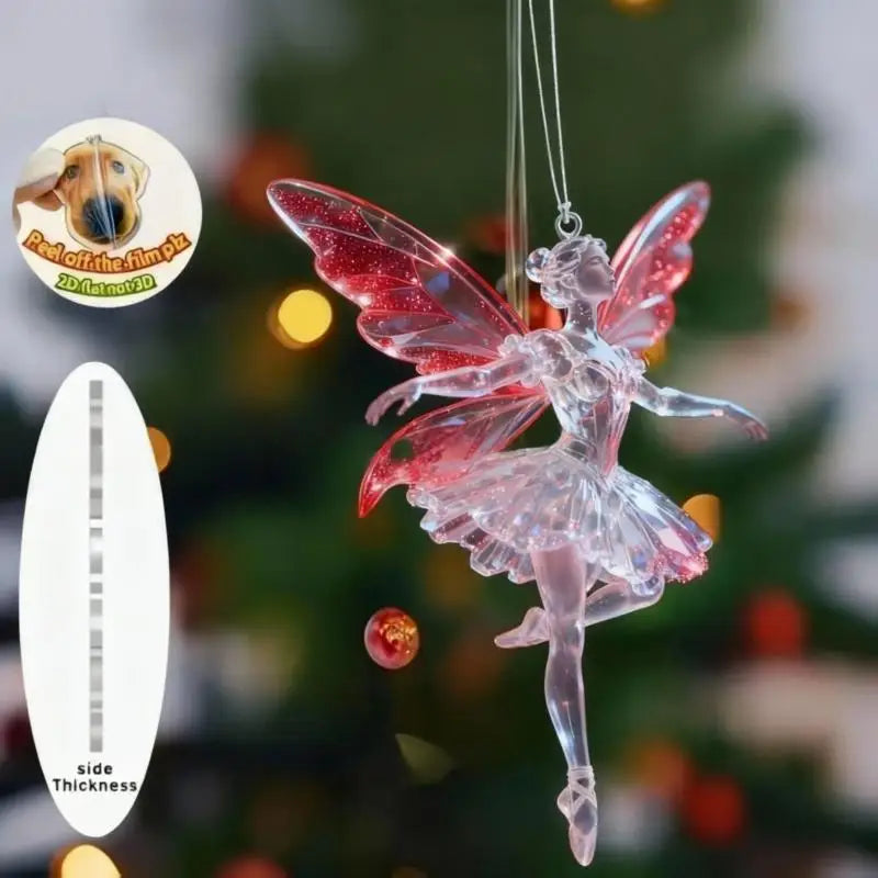 Sparkling Ballerina Acrylic Pendant | Car & Christmas Ornament