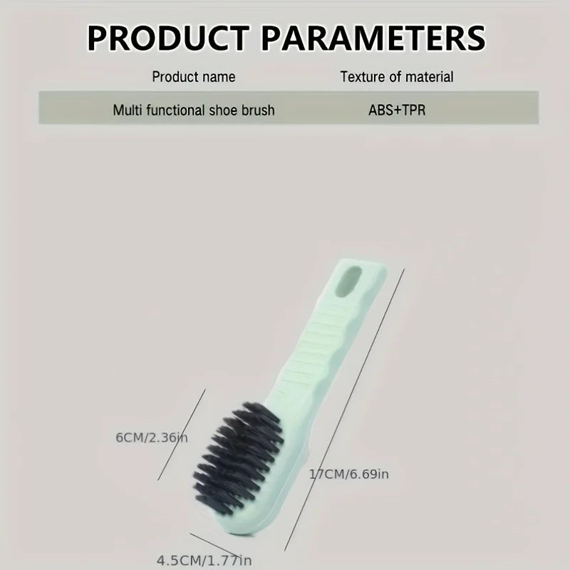 2pcsMultifunctional Cleaning Shoe Brush Soft Automatic Liquid Shoe Brush Soap Brush with Hook Cleaning Tool, Tiny and Convenient Oasis Select