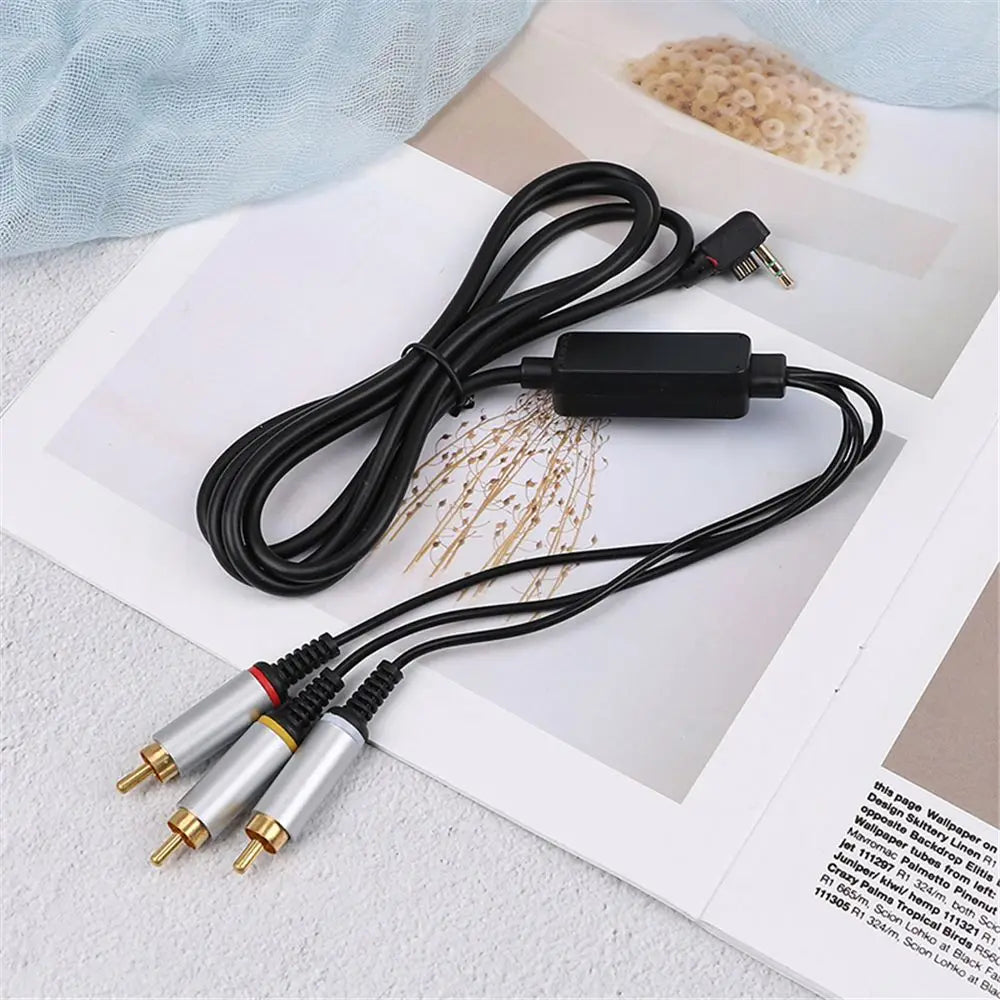 Durable Slim to TV Tranfer RCA Male 3 RCA Audio Cables Cable Cord AV Cable Oasis Select