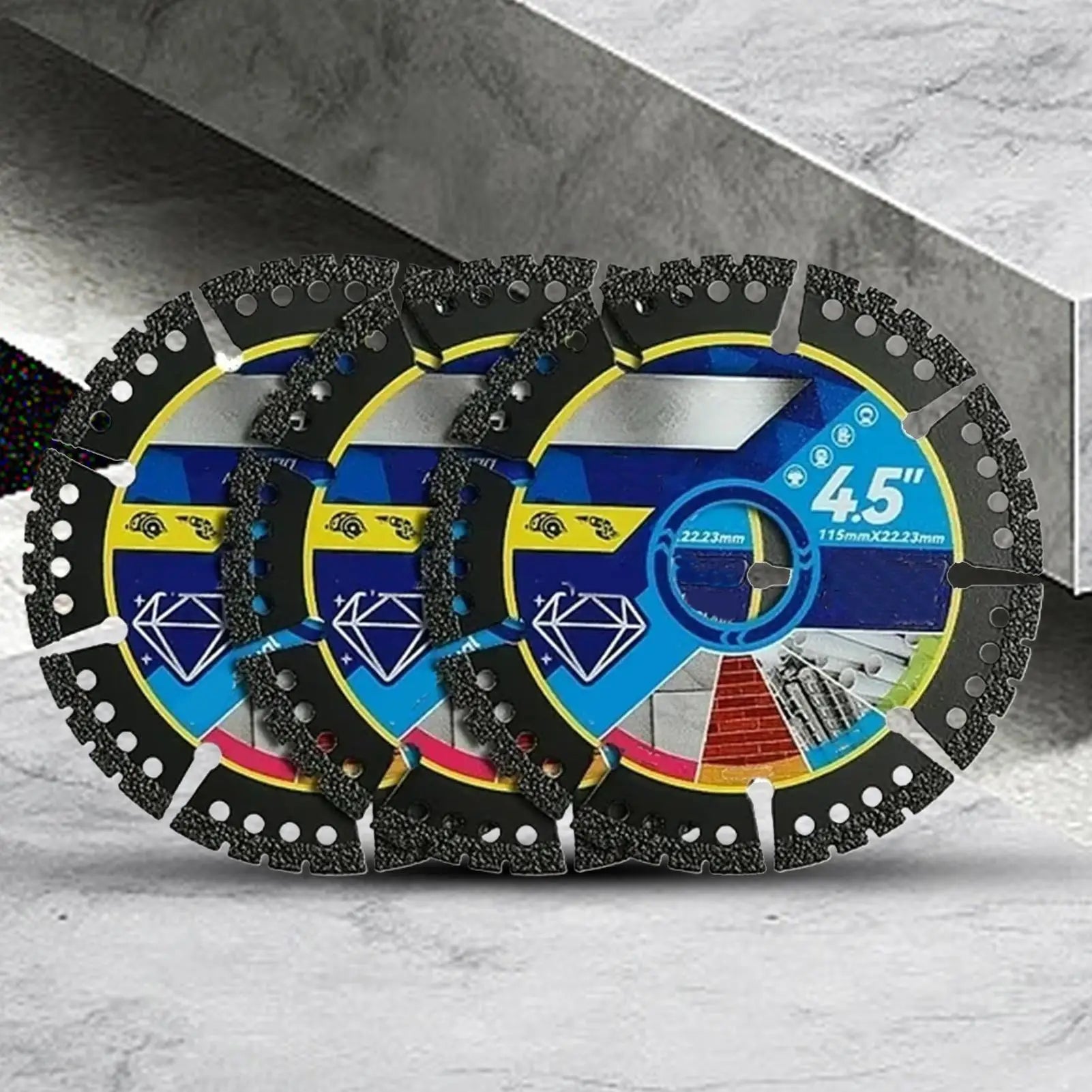 Grinding Saw Disc 4.5-Inch Angle Grinder Attachment Heavy Duty Grinding Wheel Tools for Tiles Marbles Concrete Steel PVC Pipes Oasis Select
