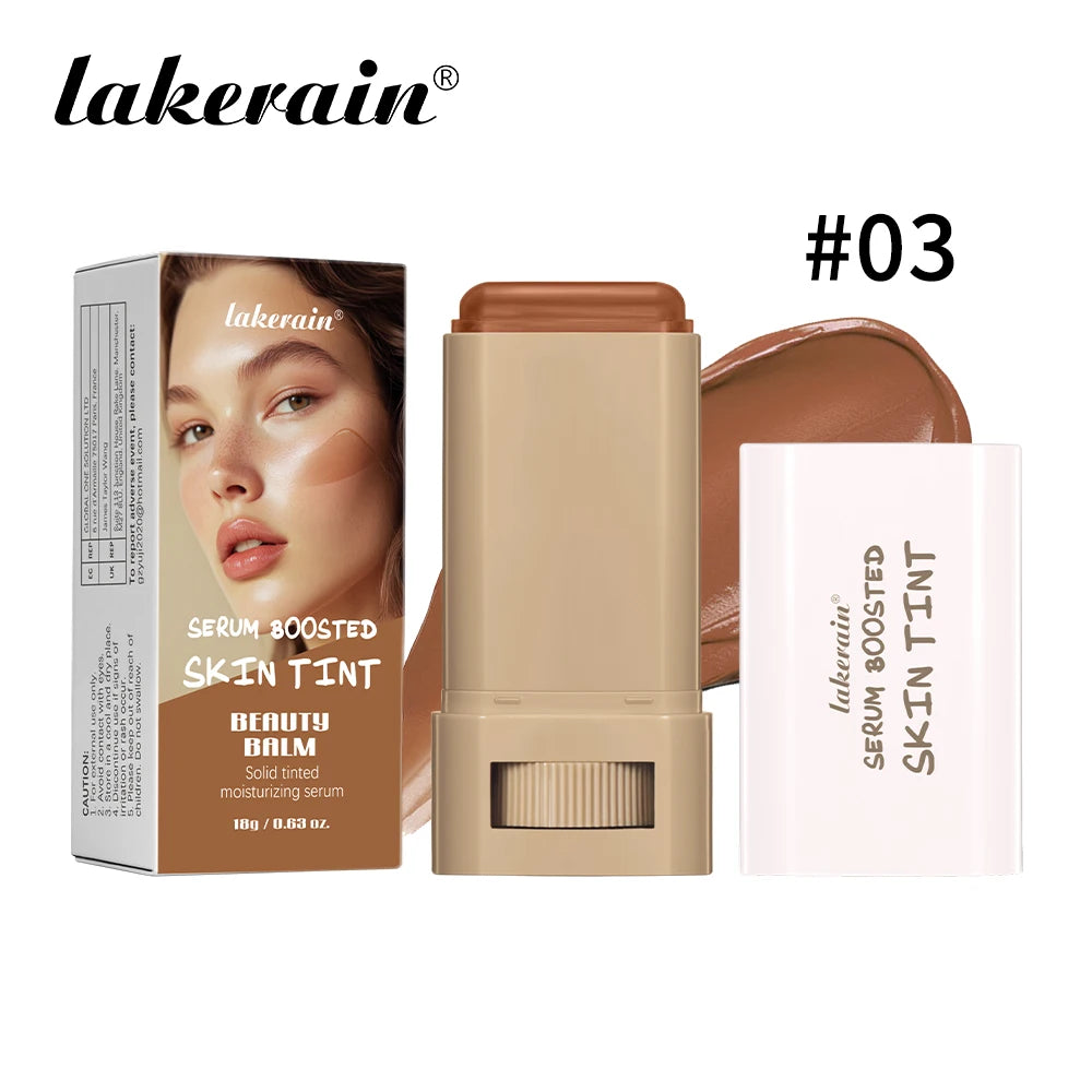 Stick Foundation Balm Serum Boosted Skin Tint Foundation Stick Smooth Plumper Hight Coverage Travel Bronze Foundation Stick Make Oasis Select 3for oily skin