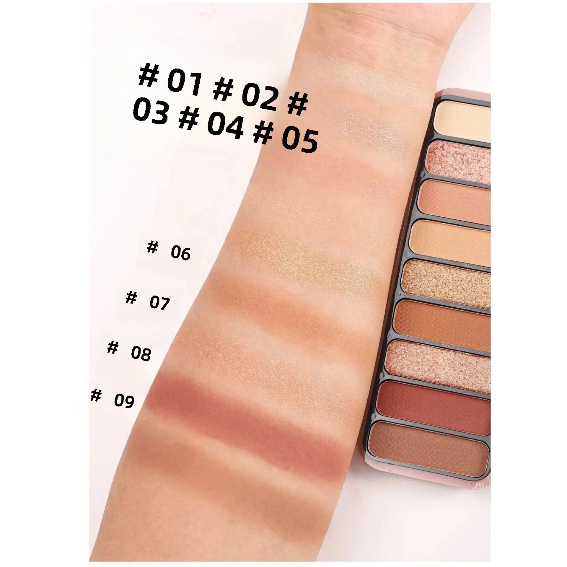 Desert Rose 9-Color Eyeshadow Palette – Matte & Shimmer