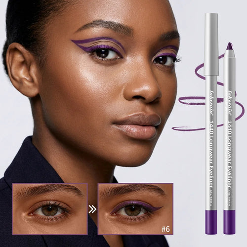 12 Colors Eyeliner Pencil Long-lasting Wear Waterproof Smudge-proof Smooth Precise Application Smokey Eyeliner Pencil Makeup Oasis Select