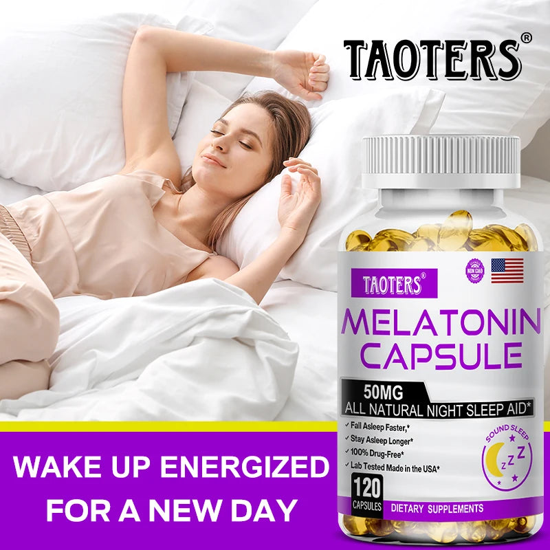 Melatonin Capsules 120ct – Non-GMO & Gluten-Free Sleep Support