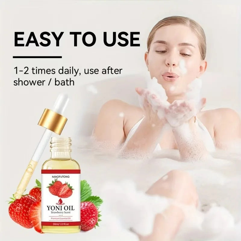 Female intimate essential oil, rose strawberry essential oil, YONI Oil Oasis Select