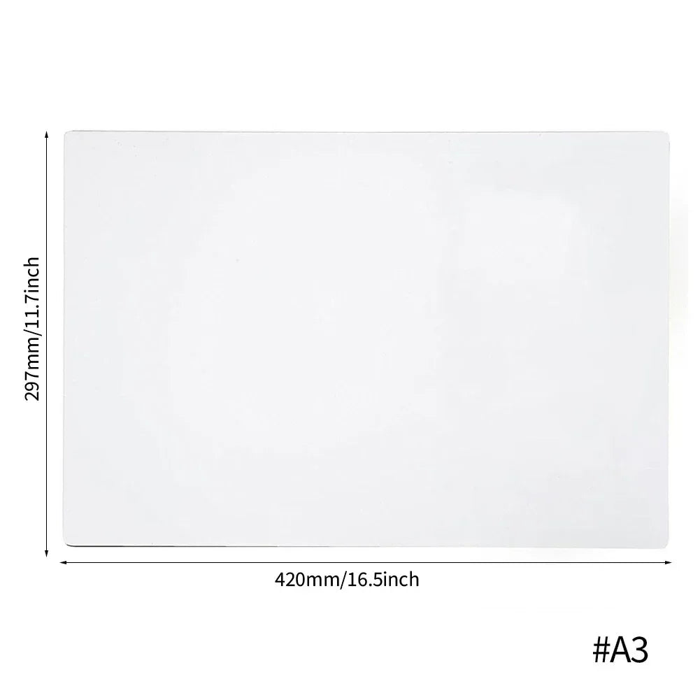 A3/A4 Magnetic Fridge Whiteboard – Dry Erase Memo Board