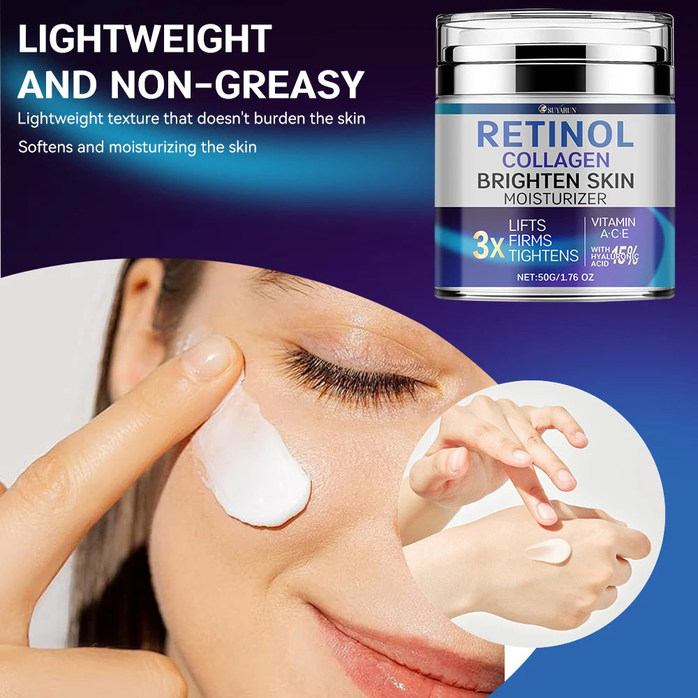 SUYARUN Retinol & Collagen Face Cream – Anti-Aging Moisturizer Anti-Aging Face Cream Oasis Select