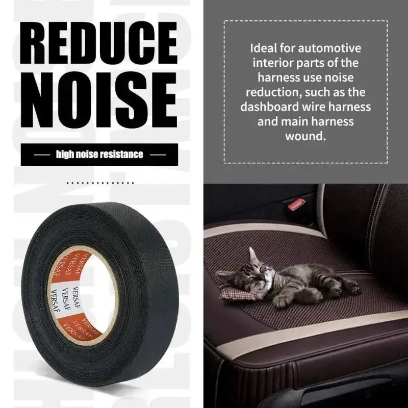 25MM*15M Auto Car Flannel Flannelette Adhesive Tape Wiring Harness Anti Rattle Self Adhesive Felt Tape Auto Repair Tools Oasis Select