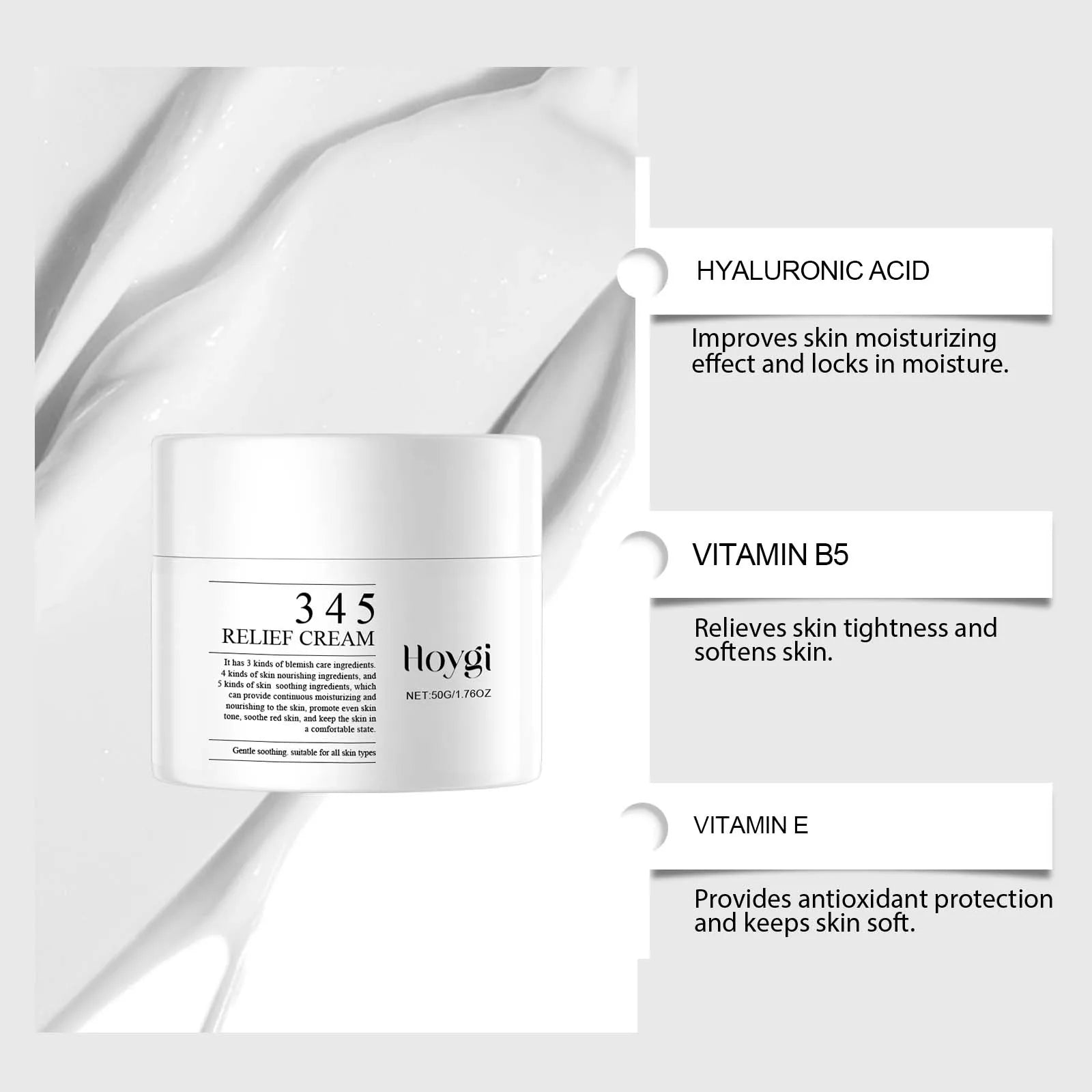 345 Soothing Cream 50g – Redness Relief & Acne Moisturizer