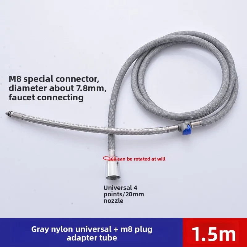 Bathroom Nylon High Pressure Flexible Smooth 1.5/2.0 Meter Shower Hose Flexible Handheld Anti Winding GI/2 Universal Pipe Tube Oasis Select B